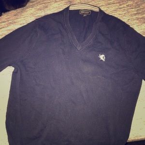 Express v-neck navy men’s sweater